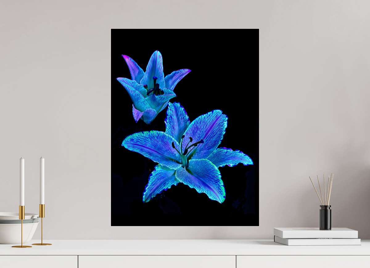45 x 60 cm, Tirage photo sous Verre acrylique Dialogue des Cœurs Stellaires