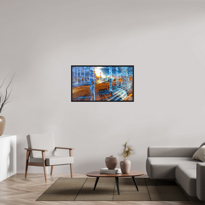 112 x 63 cm, 8 Caisse américaine Noire Quand les corps ont appris à se fondre dans la lumière