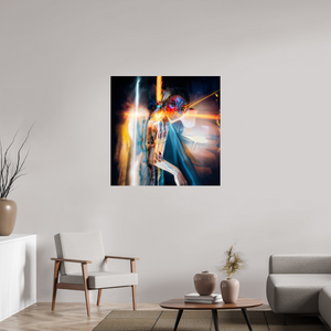 100 x 100 cm, Tirage photo sous Verre acrylique Icône Ailée