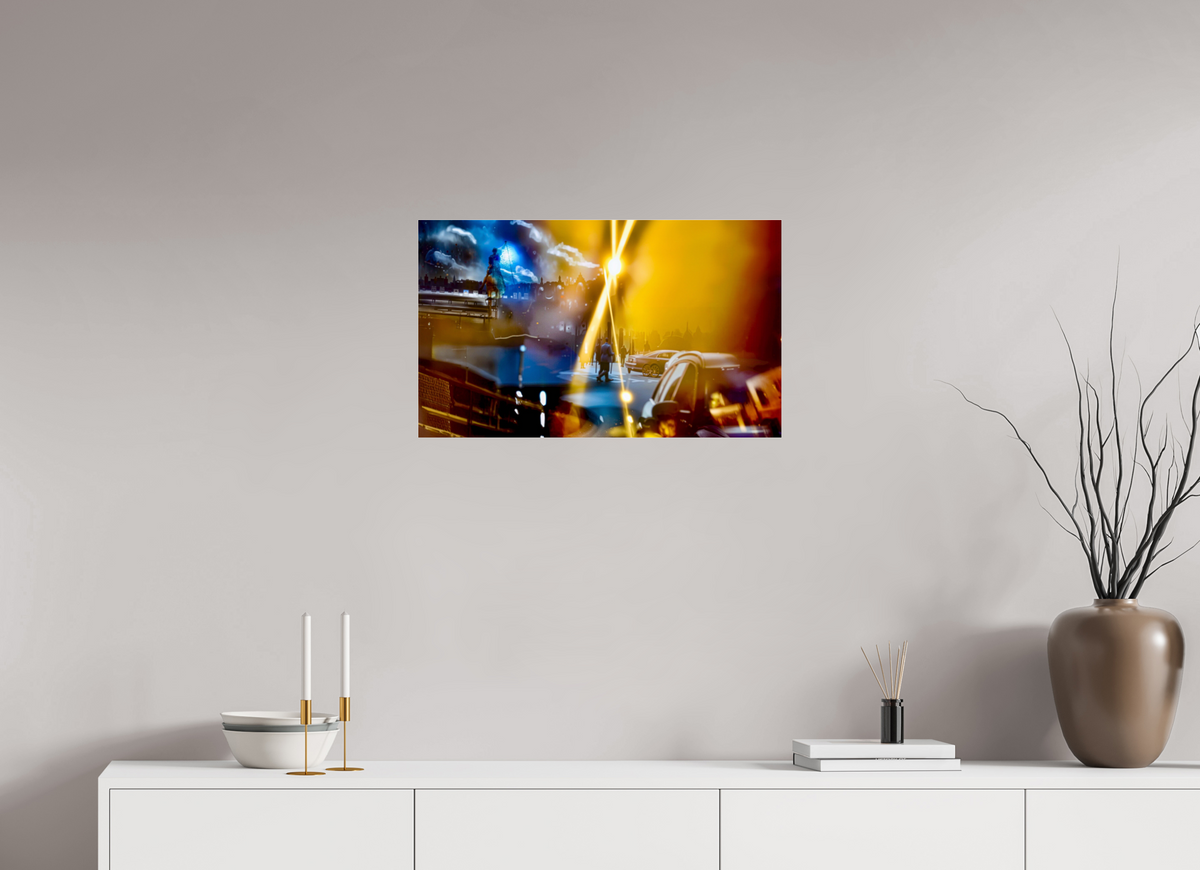 66,7 x 40 cm, Tirage photo sous Verre acrylique Le Passage des Ombres d’Or