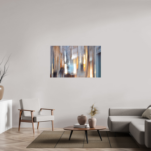 128 x 80 cm, Tirage photo contrecollé sur Dibond Ruelle en apesanteur