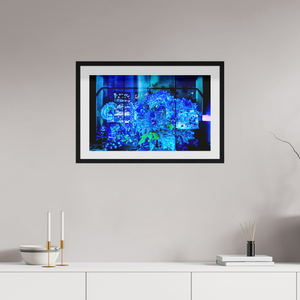 64 x 40 cm, 10 Cadre Noir Flottant Le jardin secret des gratte-ciels
