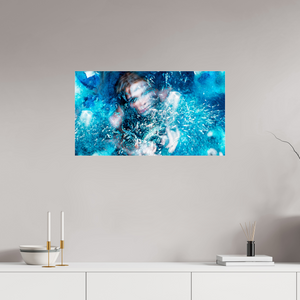 80 x 45 cm, Tirage photo sous Verre acrylique Cristallisation