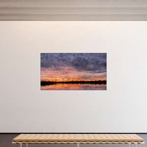208 x 117 cm, Caisse américaine Blanche 7 Reflets d’un Même Ciel VII – Dernier Chant du Soir