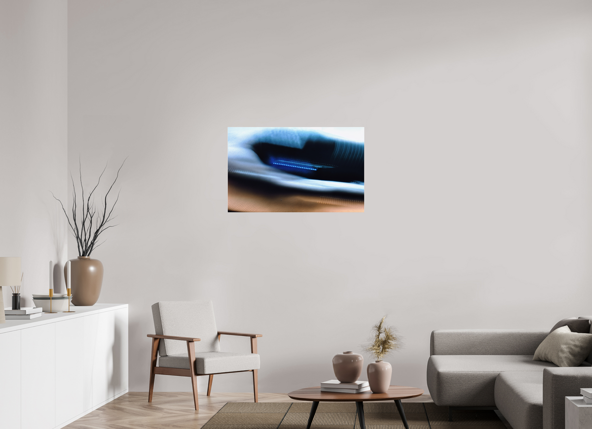 96 x 60 cm, Tirage photo sous Verre acrylique Courant sous la peau du monde