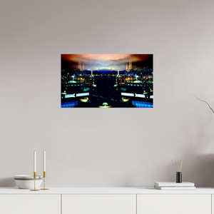 68,8 x 40 cm, Tirage photo contrecollé sur Dibond La cité au-delà des brumes
