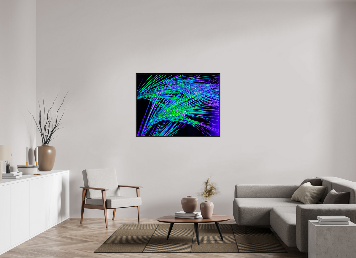 120 x 90 cm, Caisse américaine Noire Les Lignes où Court la Lumière