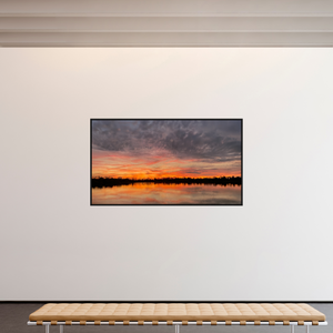 208 x 117 cm, Caisse américaine Noire 8 Reflets d’un Même Ciel VIII – Quand le Ciel se Penche