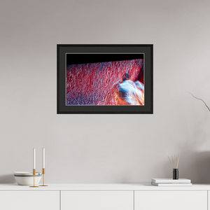 60 x 40 cm, 5 Cadre Noir : Passe-Partout Noir lisière Blanche Là où le feu se transforme en pluie