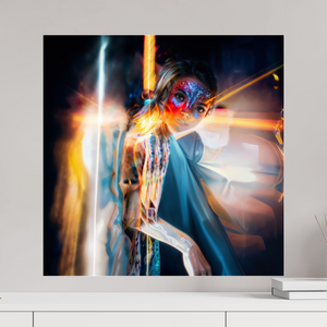 60 x 60 cm, Tirage photo sous Verre acrylique Icône Ailée