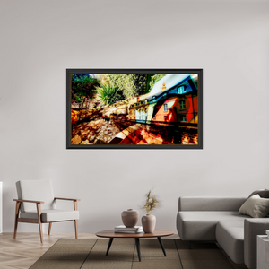 176 x 99 cm, 11 Cadre Noir-Or Les maisons sous l’écorce du monde
