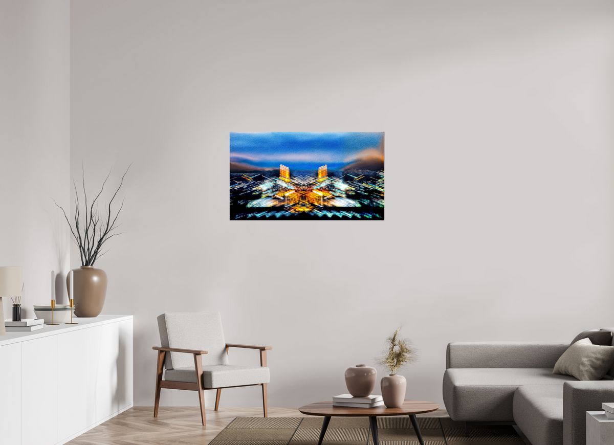 104,8 x 60 cm, Tirage photo contrecollé sur Dibond Le Palais des Jumeaux Célestes