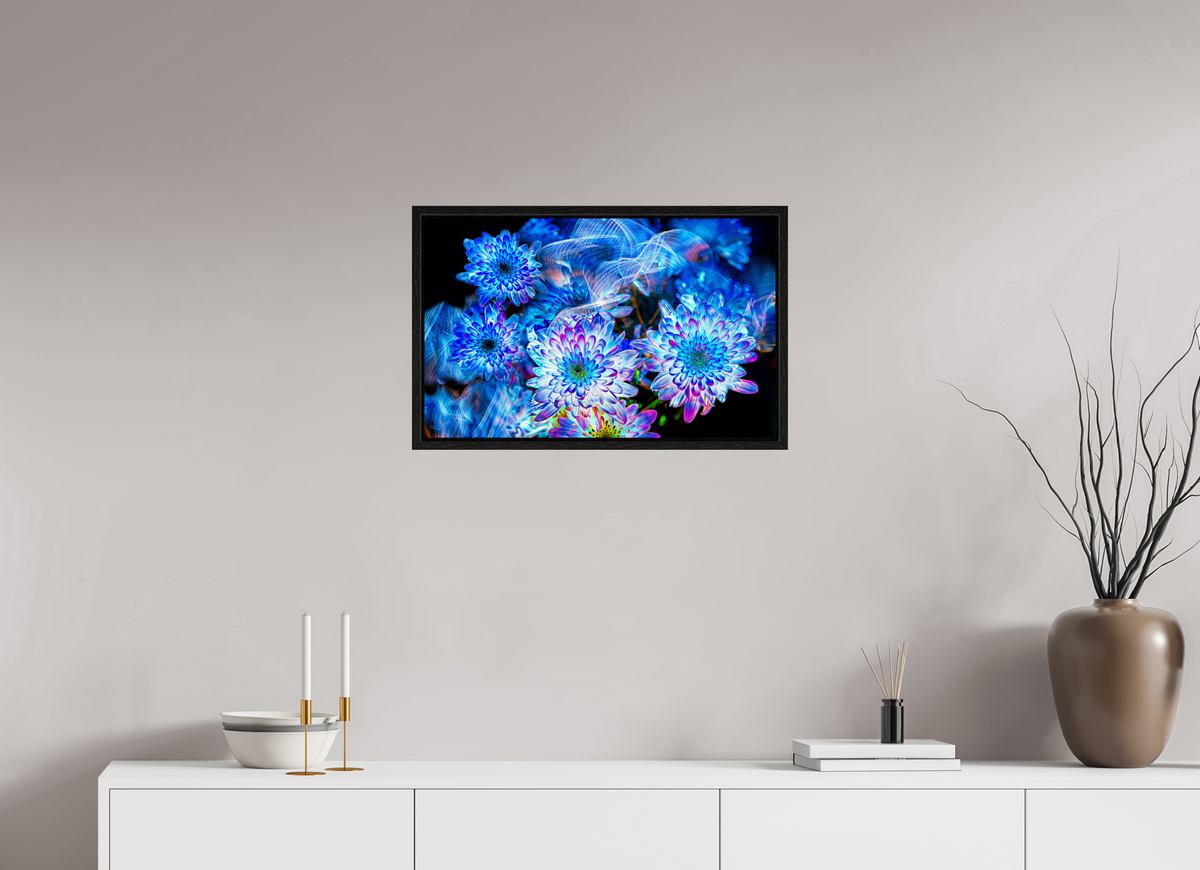 64 x 40 cm, Caisse américaine Noire Éclosions dans le courant céleste