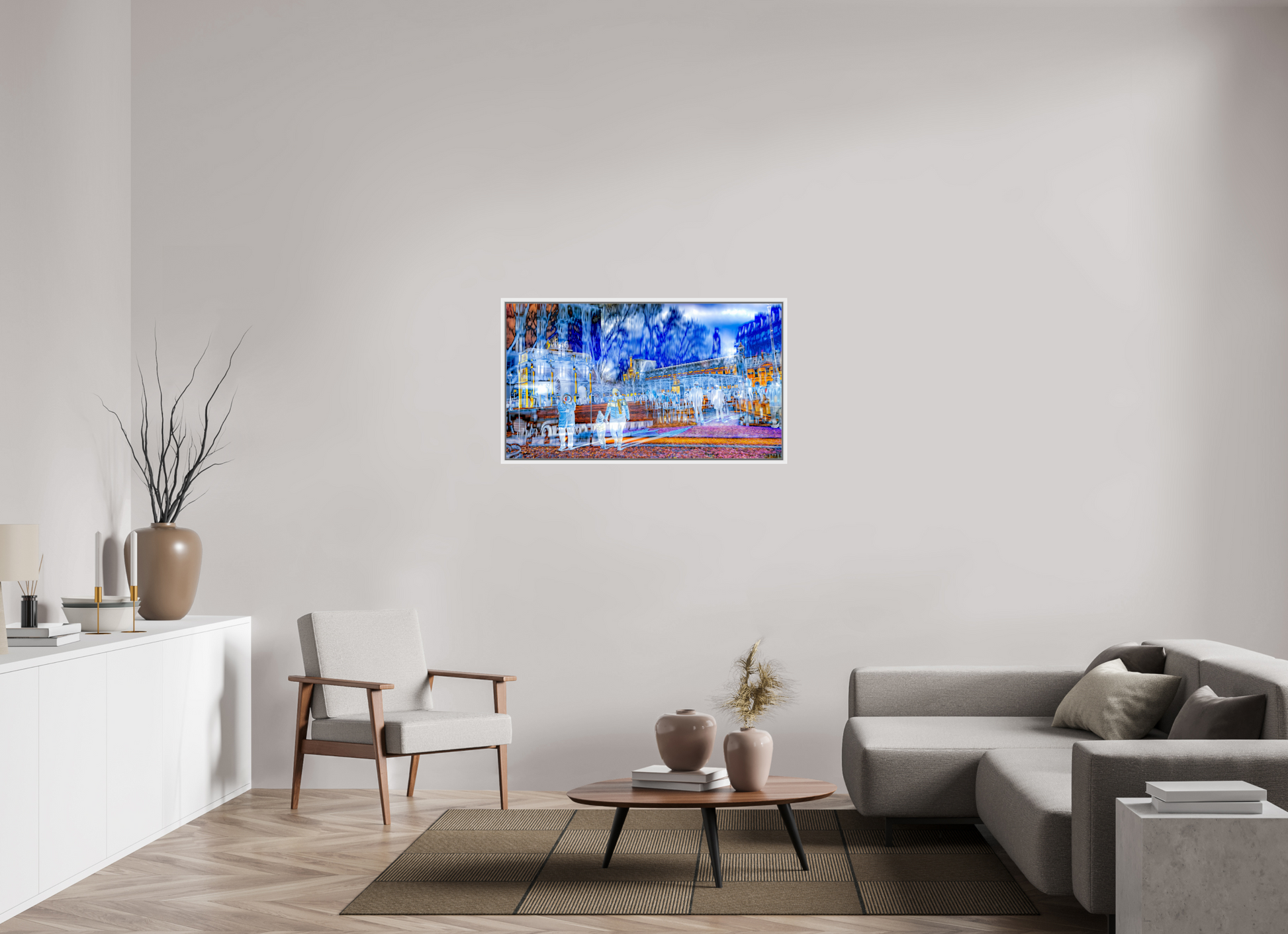 112 x 63 cm, 9 Caisse américaine Blanche Ce que la ville protège encore