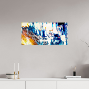 82,6 x 40 cm, Tirage photo contrecollé sur Dibond L’onde blanche qui fissure la nuit