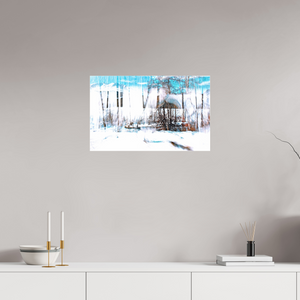 64 x 40 cm, Tirage photo sous Verre acrylique La Forêt qui chante la neige