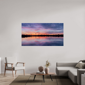 183,4 x 100 cm, Tirage photo sous Verre acrylique 1 Reflets d’un Même Ciel I – Naissance du Feu
