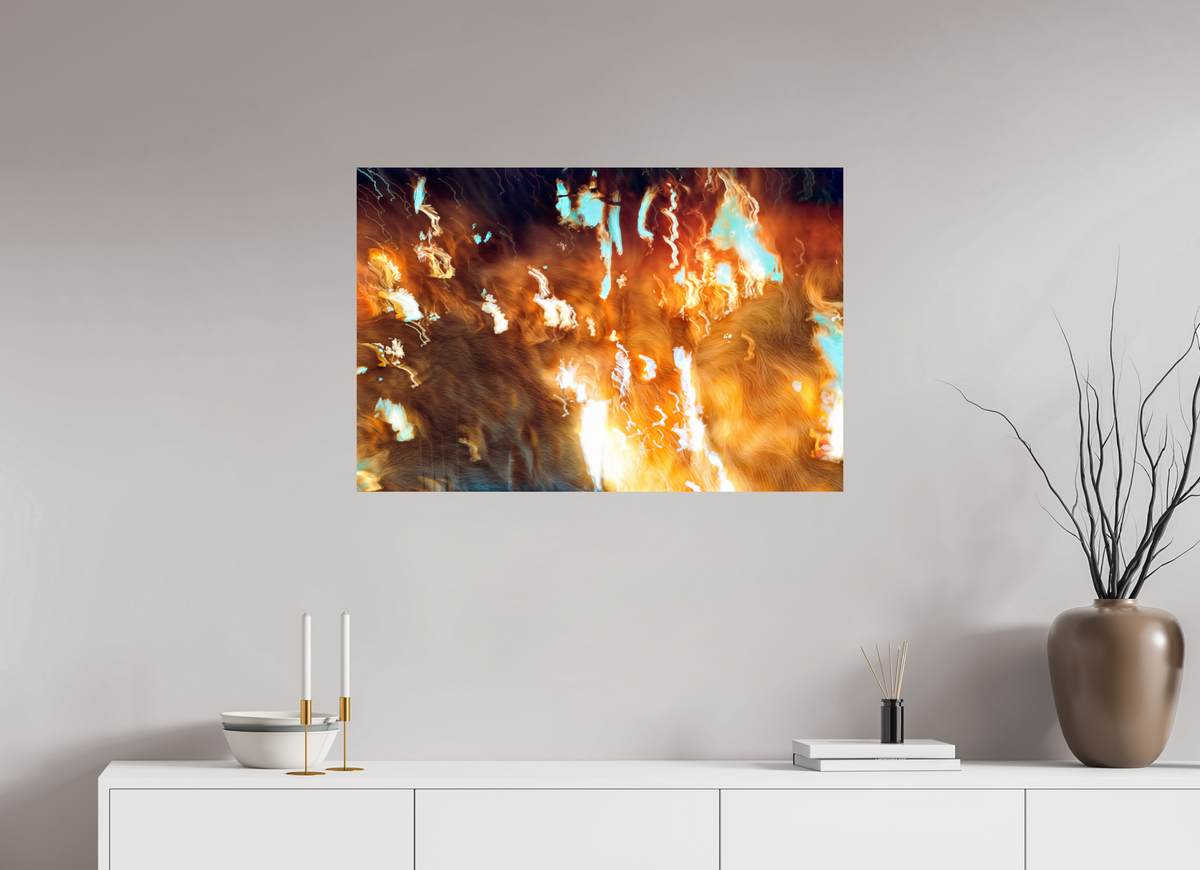 90 x 60 cm, Tirage simple sur papier photo Fuji Crystal Pearl Les braises du souvenir
