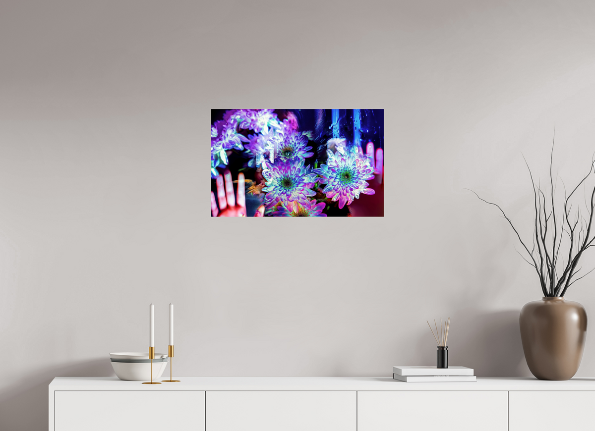 64 x 40 cm, Tirage photo sous Verre acrylique Pétales contre ma peau, lumière contre la tienne