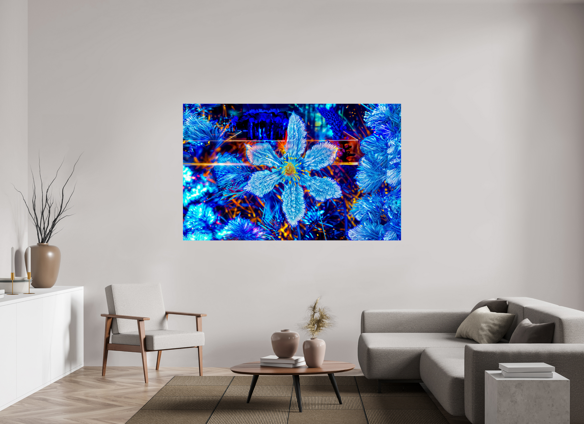 191,5 x 120 cm, 3 Tirage photo sous Verre acrylique La fleur qui rêvait d’étoiles