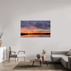 160 x 90 cm, Tirage photo sous Verre acrylique 7 Reflets d’un Même Ciel VII – Dernier Chant du Soir