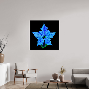 100 x 100 cm, Tirage simple sur papier photo Fuji Crystal Pearl La Fleur Cosmique Qui Murmure Ton Nom