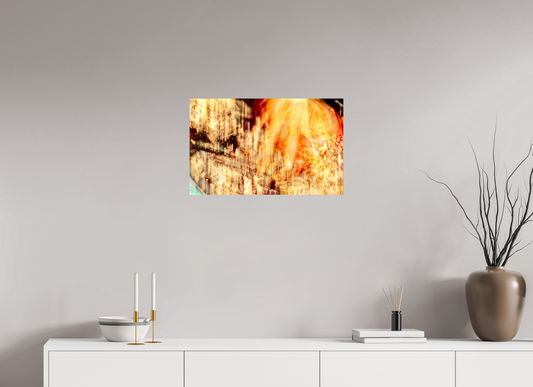 64 x 40 cm, Tirage simple sur papier photo Fuji Crystal Pearl Le cœur incandescent du monde