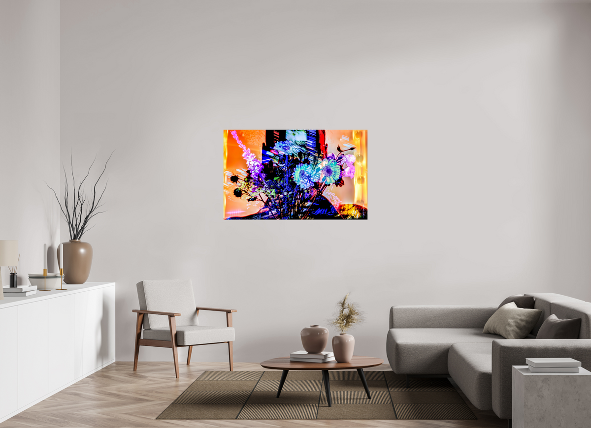 128 x 80 cm, Tirage photo contrecollé sur Dibond À la lueur de toi, à la couleur de nous