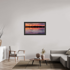 107,4 x 60 cm, Cadre Noir-Or 5 Reflets d’un Même Ciel V – Le Ciel Renversé