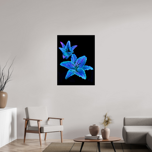 75 x 100 cm, Tirage simple sur papier photo Fuji Crystal Pearl Dialogue des Cœurs Stellaires