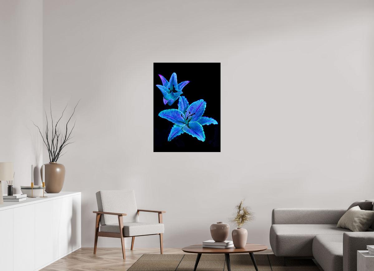 75 x 100 cm, Tirage simple sur papier photo Fuji Crystal Pearl Dialogue des Cœurs Stellaires