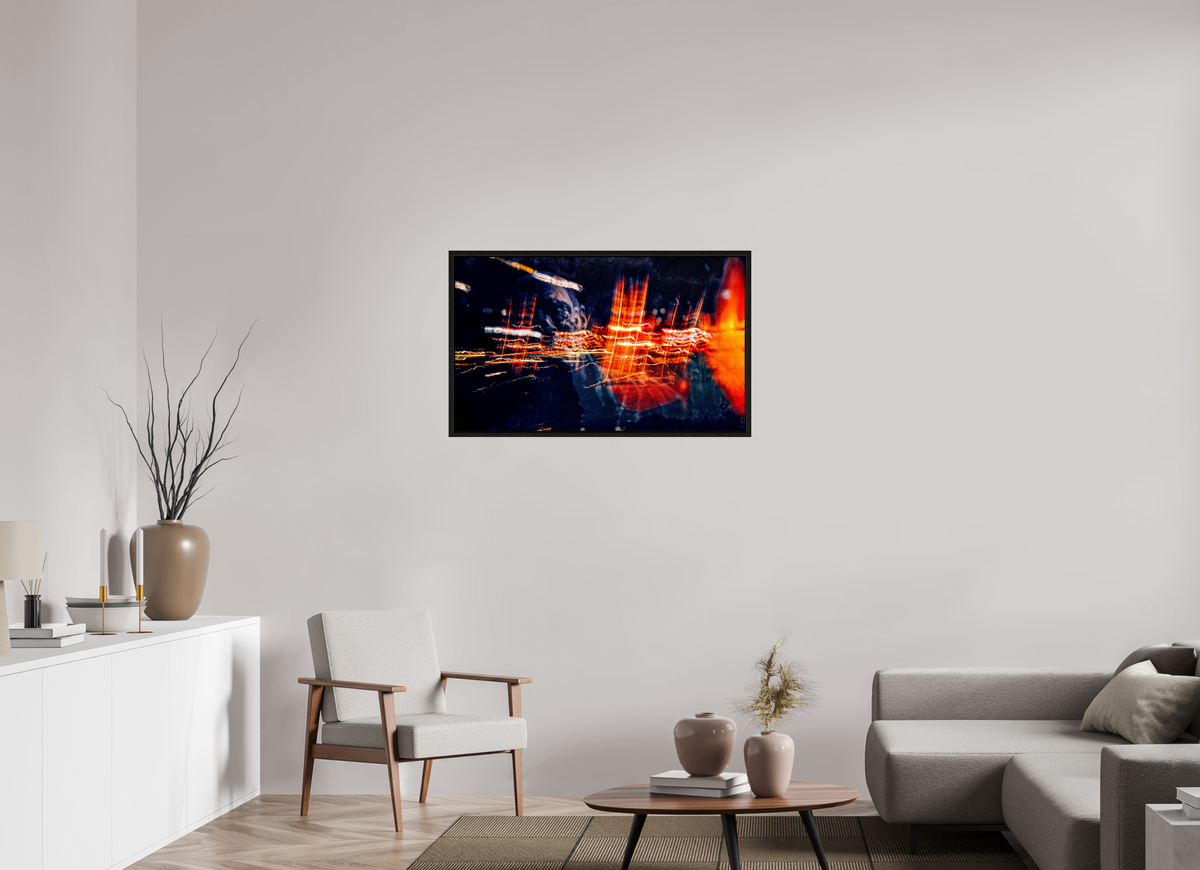 100,1 x 60 cm, Caisse américaine Noire Les fils brûlants de la mémoire