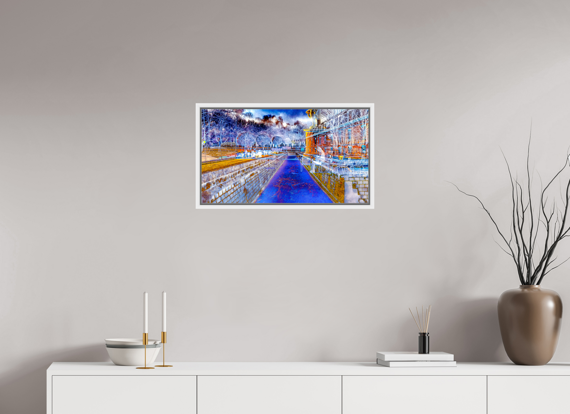 64 x 36 cm, 9 Caisse américaine Blanche Le jour où l’eau est devenue une frontière