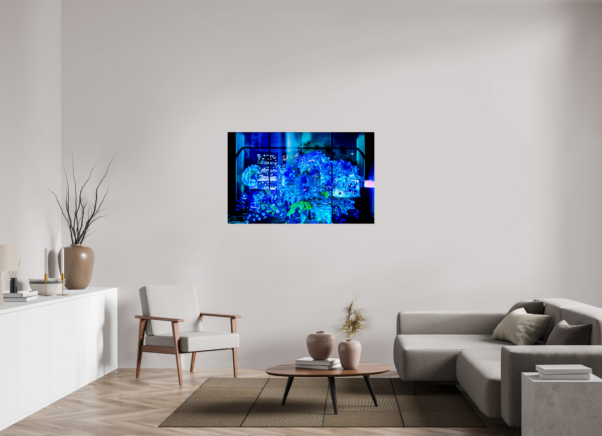 128 x 80 cm, Tirage photo contrecollé sur Dibond Le jardin secret des gratte-ciels