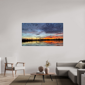 179,7 x 100 cm, Caisse américaine Blanche 10 Reflets d’un Même CielX – L’Heure Suspendue