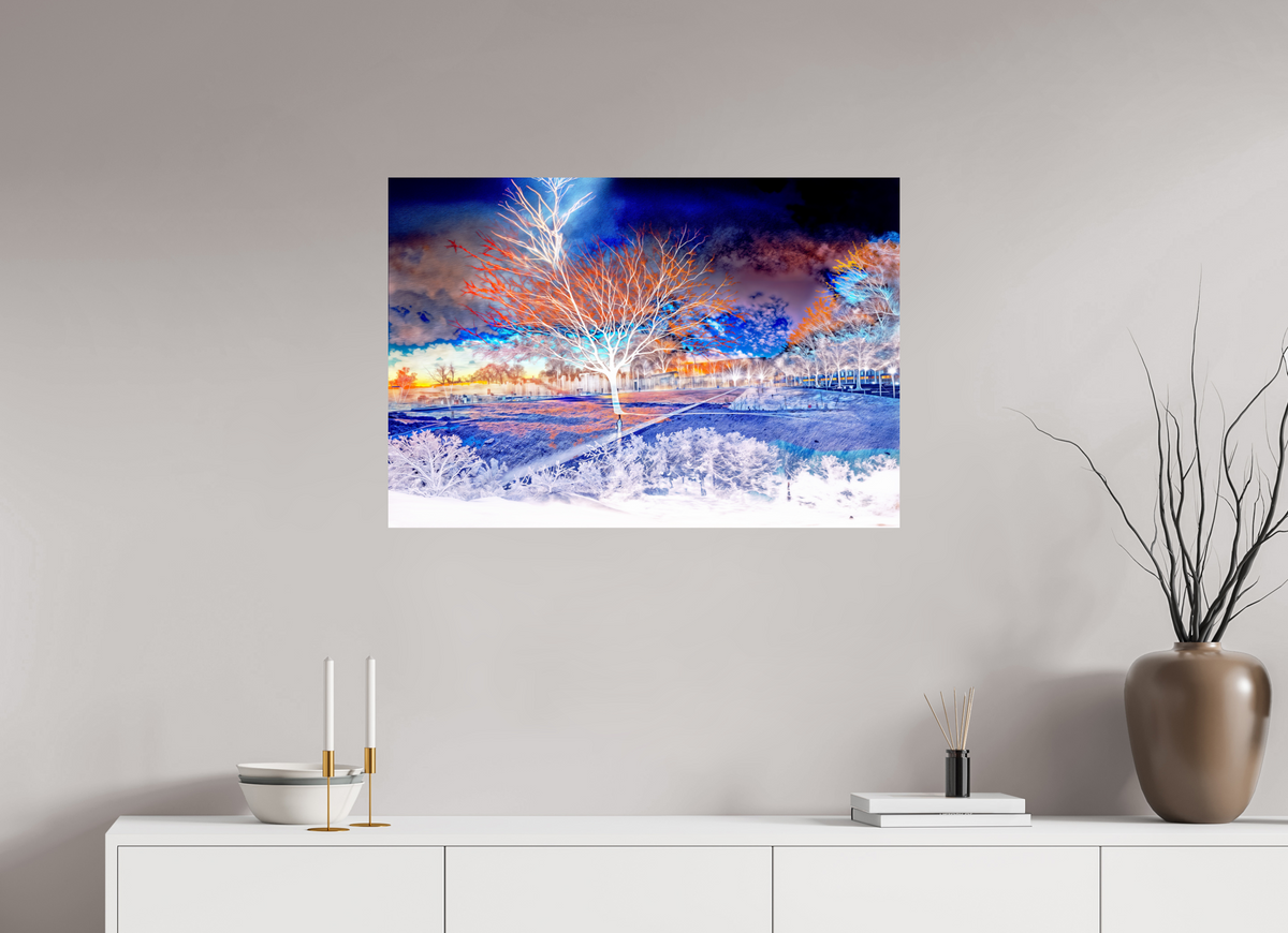 87,5 x 60 cm, Tirage photo contrecollé sur Dibond L’arbre qui se souvenait de tous les ciels