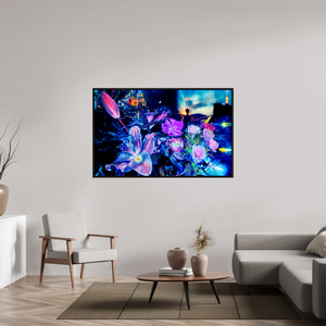 159,6 x 100 cm, 8 Caisse américaine Noire Les pétales qui veillent sur la ville métropolitaines