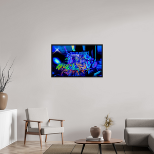 96 x 60 cm, 8 Caisse américaine Noire Le bouquet où nos rêves s’illuminent