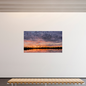 208 x 117 cm, Tirage photo sous Verre acrylique 7 Reflets d’un Même Ciel VII – Dernier Chant du Soir