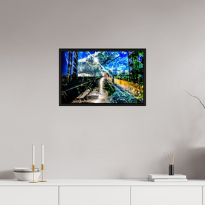 63 x 40 cm, Caisse américaine Noire Le Corridor des Deux Ciels