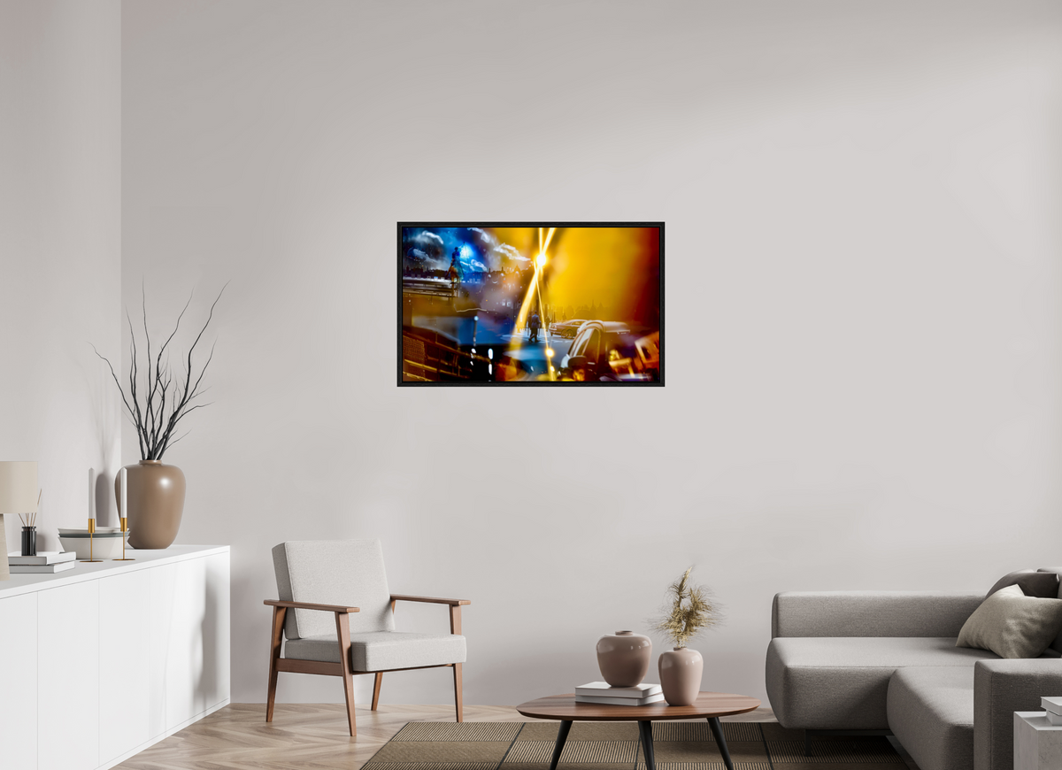 100,1 x 60 cm, Caisse américaine Noire Le Passage des Ombres d’Or