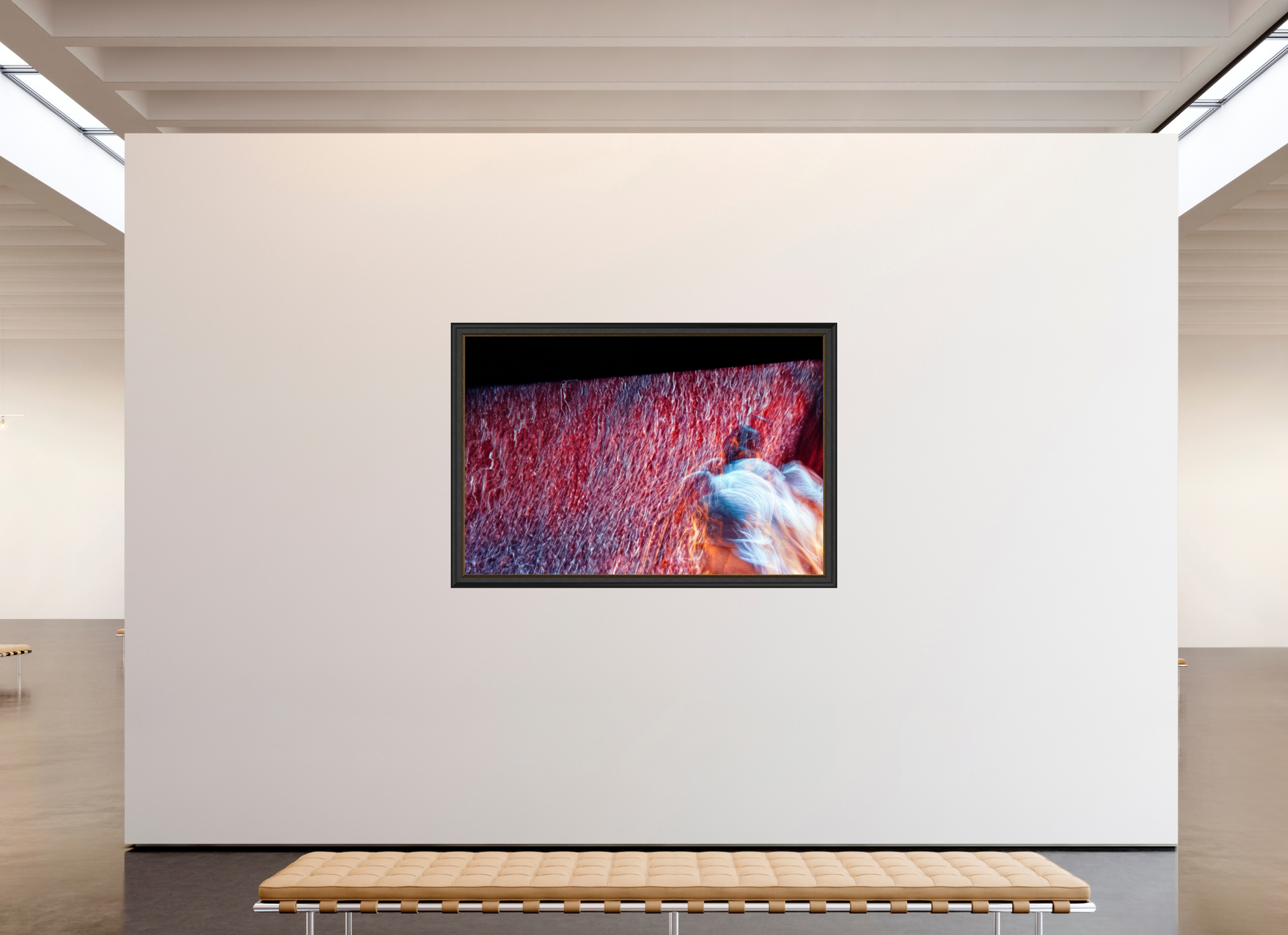 180 x 120 cm, 11 Cadre Noir-Or Là où le feu se transforme en pluie