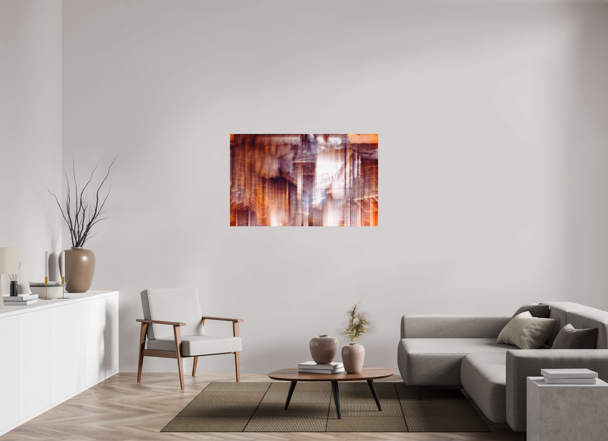 128,4 x 80 cm, Tirage simple sur papier photo Fuji Crystal Pearl La charpente tremblante de l’oubli