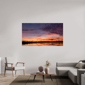 179,7 x 100 cm, Tirage photo sous Verre acrylique 12 Reflets d’un Même Ciel XII – Les Voiles du Crépuscule