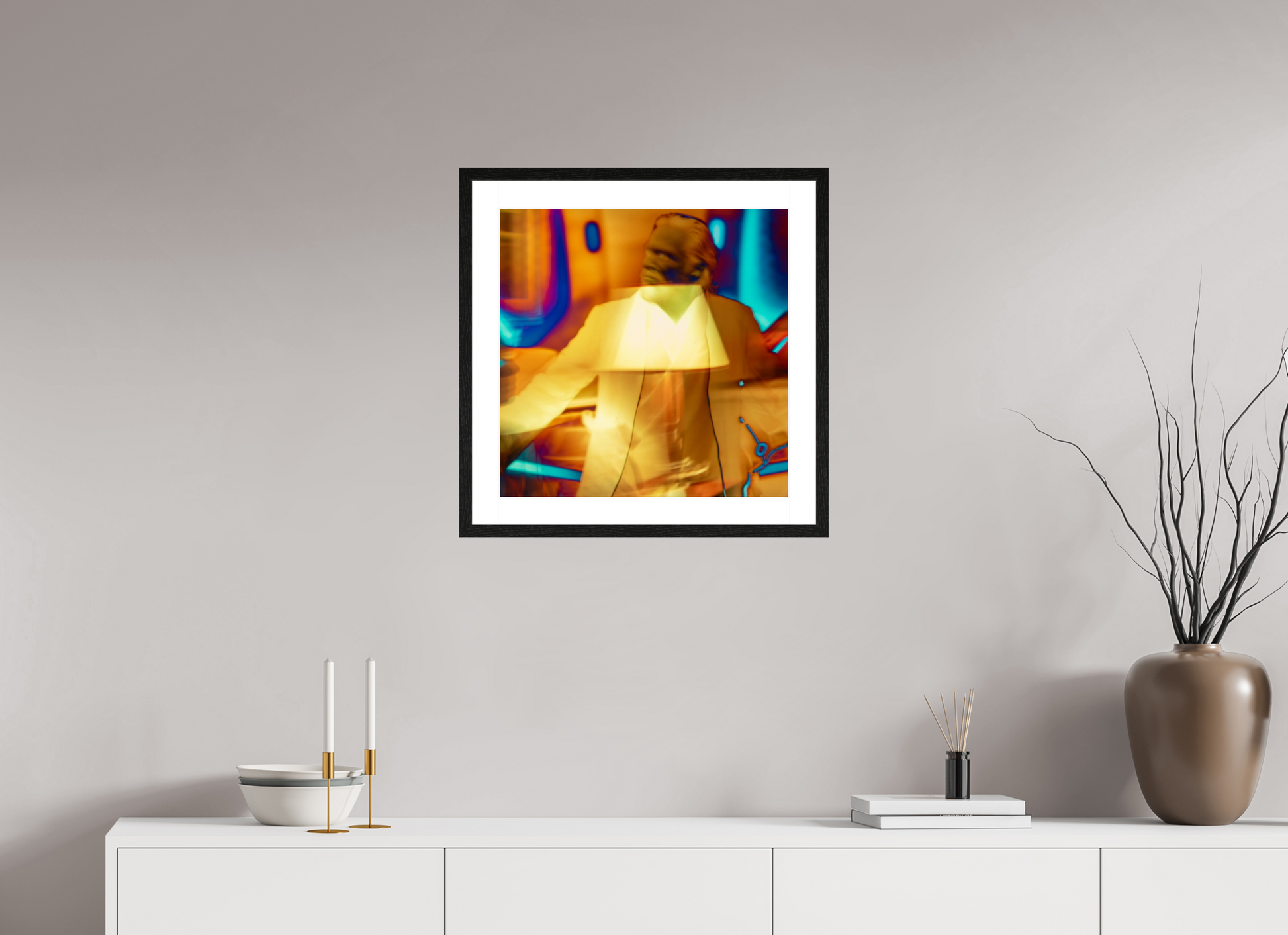 50 x 50 cm, 5 Cadre galerie avec passe-partout sf