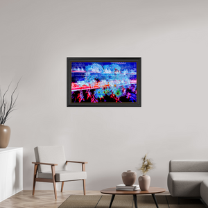 96 x 60 cm, 11 Cadre Noir-Or Éclosions dans les courants de matière douce