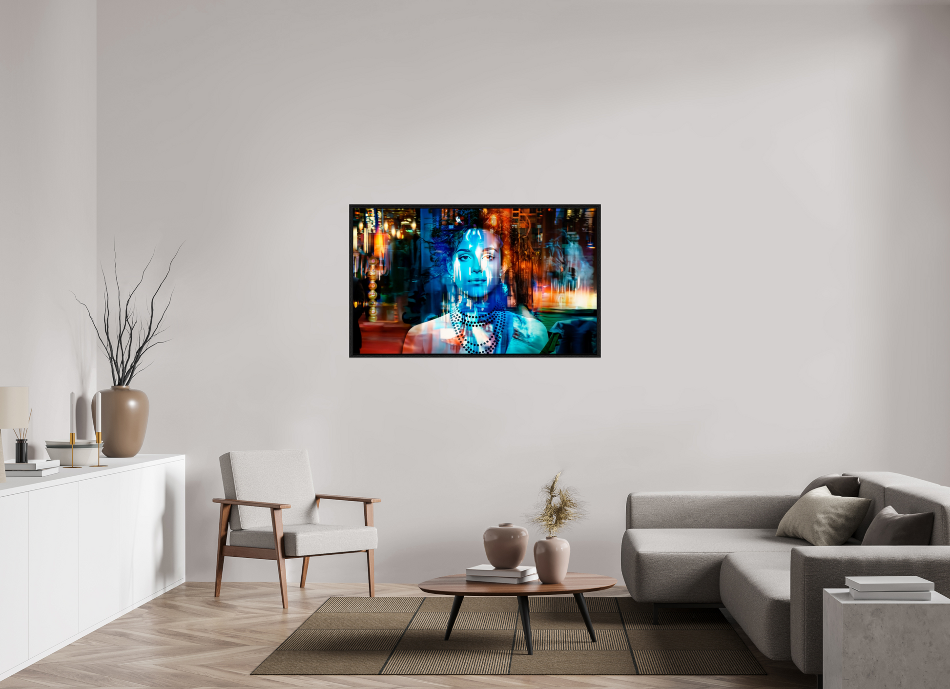 134,2 x 80 cm, Caisse américaine Noire Métropole Intérieure