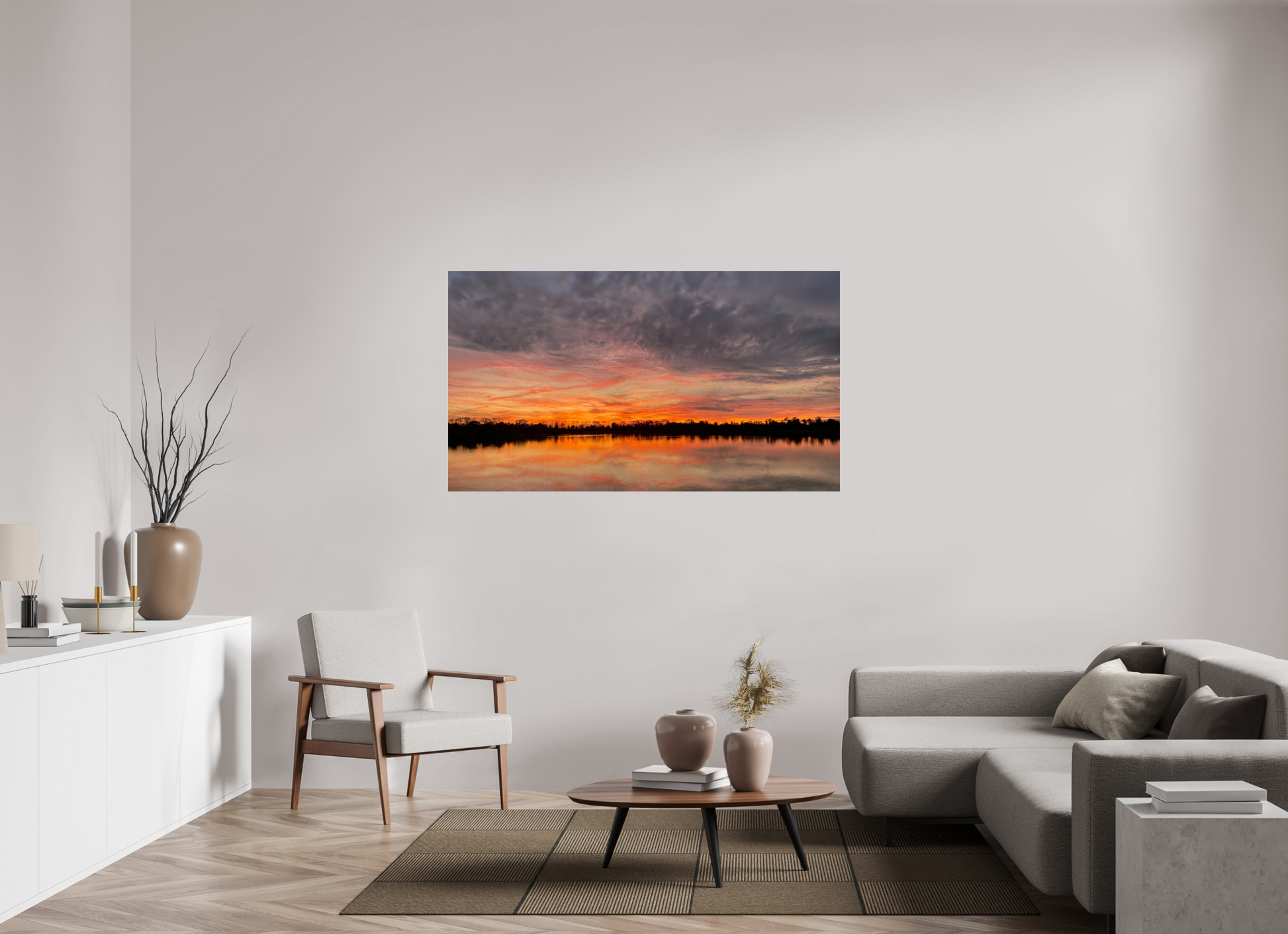 160 x 90 cm, Tirage photo sous Verre acrylique 8 Reflets d’un Même Ciel VIII – Quand le Ciel se Penche