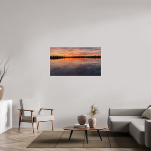 128 x 72 cm, Tirage photo sous Verre acrylique 6 Reflets d’un Même Ciel VI – L'Infini en Reflet