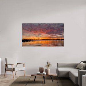 178,8 x 100 cm, Tirage photo sous Verre acrylique 15 Reflets d’un Même Ciel XV – L’Embrasement du Soir